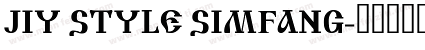 JIY STYLE SIMFANG字体转换
